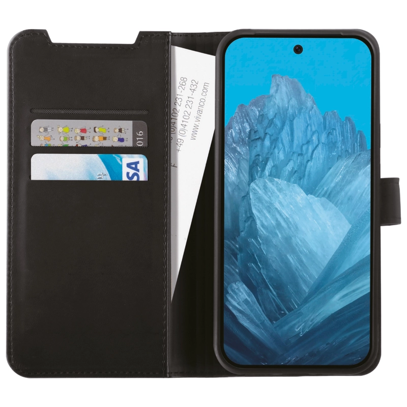 Vivanco Classic Lompakkokotelo Google Pixel 9/9 Pro Musta - 2864312