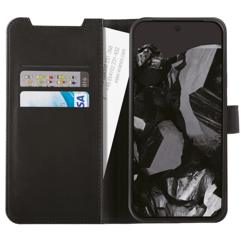 Vivanco Classic Lompakkokotelo Google Pixel 9 Pro XL Musta - 2864316