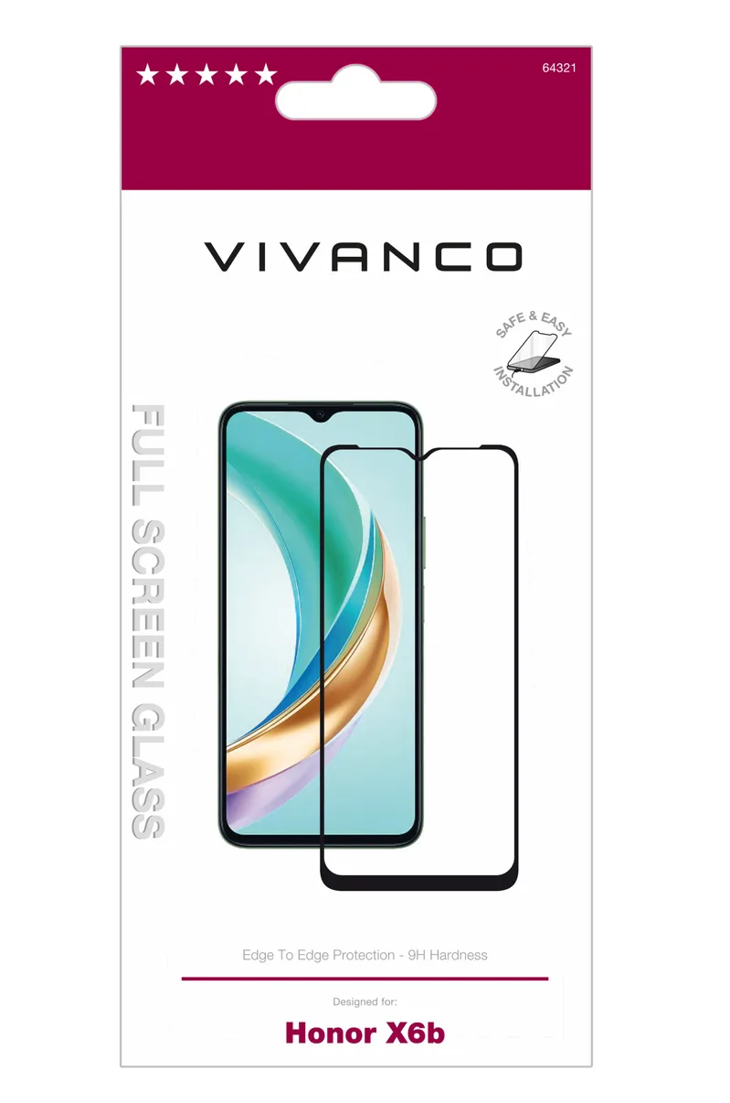 Vivanco Full Screen Panssarilasi Honor X6b 5G - 2864321