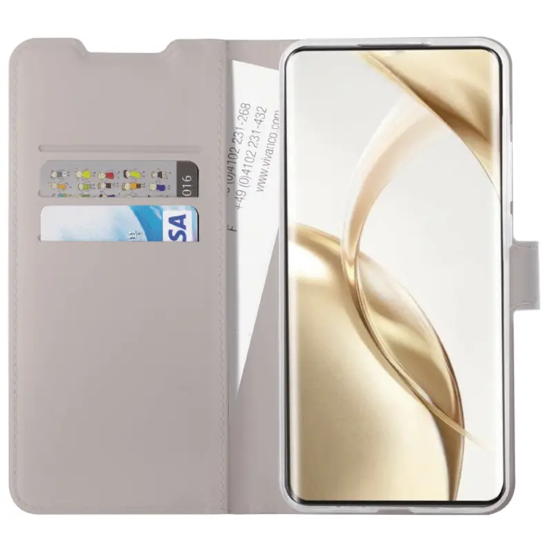 Vivanco Classic Lompakkokotelo Galaxy S24 FE 5G Greige - 2864353