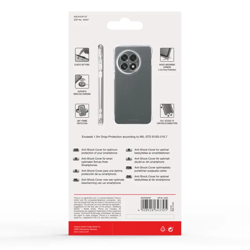 Vivanco Anti-Shock Suojakuori OnePlus 13 5G Kirkas - 2864457