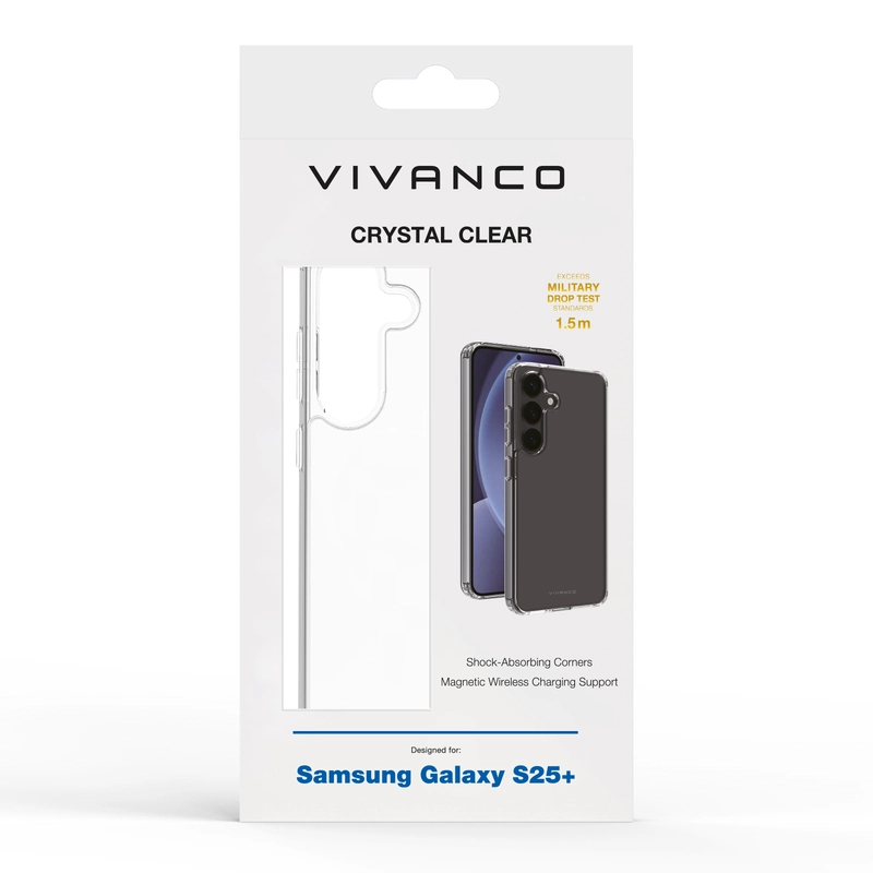 Vivanco Crystal Clear Suojakuori Samsung Galaxy S25+ Kirkas - 2864509