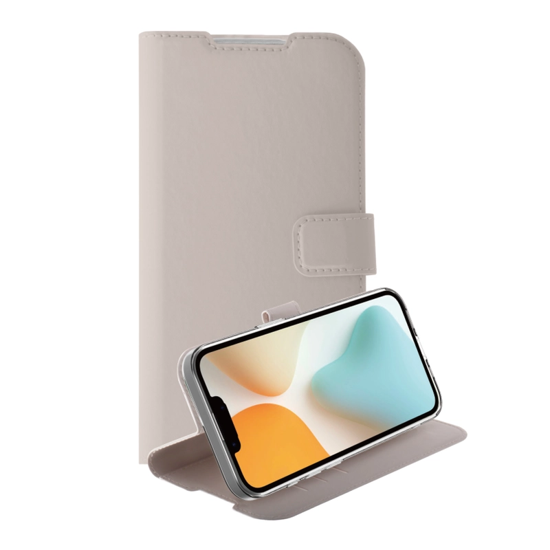 Vivanco Classic Lompakkokotelo Apple iPhone 17e/16e Greige - 2864533