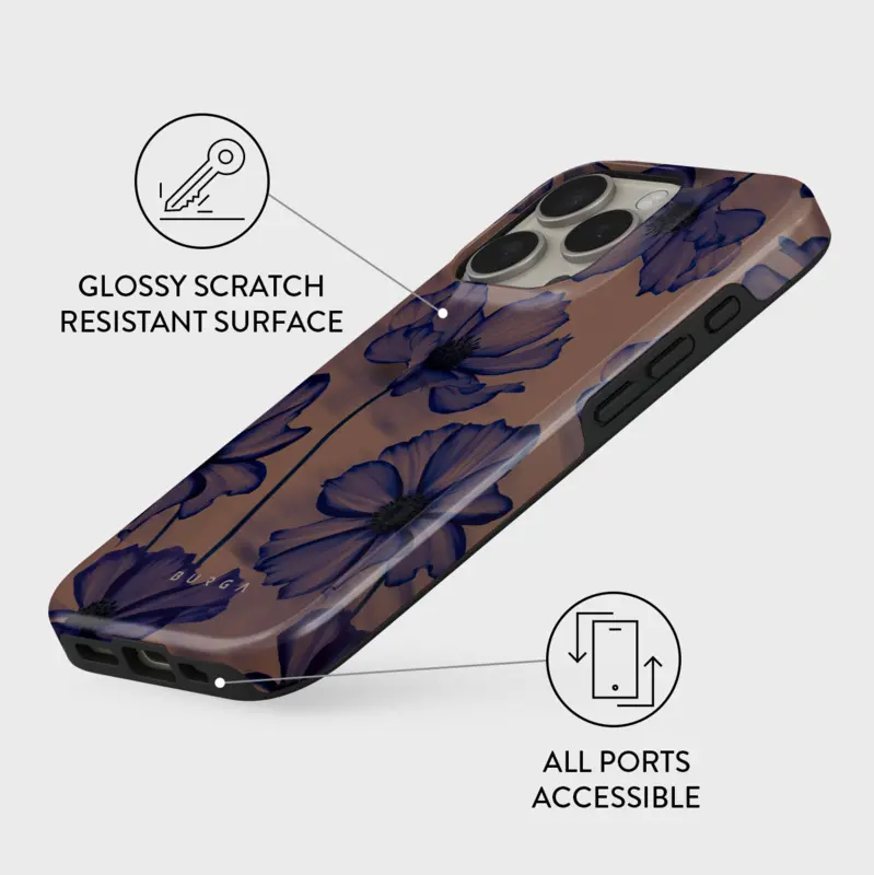 Burga Velvet Night - Apple iPhone 15 Pro Tough MagSafe Suojakuori - 2881844