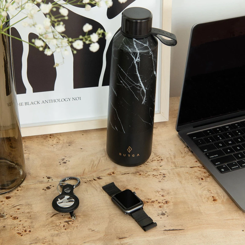 Burga Metal Mesh Black - Apple Watch 42/44/45/46/49mm Metalliranneke - 2178229