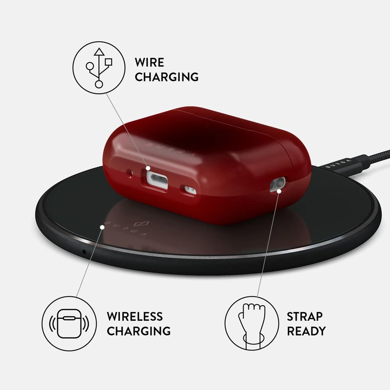 Burga No Talking - Apple AirPods Pro 2 Suojakotelo - 2884981