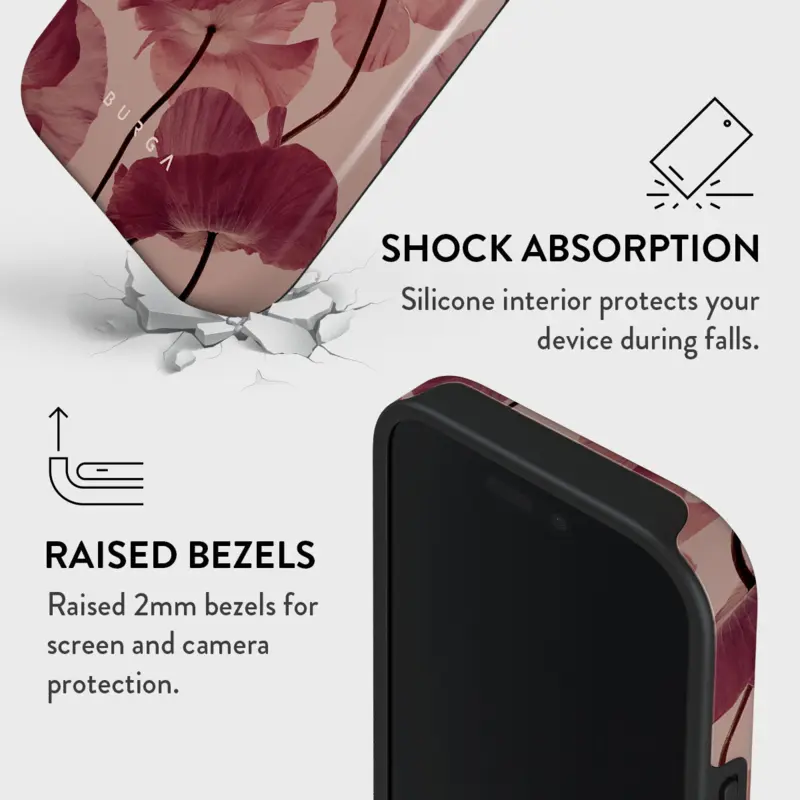 Burga Tender Kiss - Apple iPhone 15 Tough MagSafe Suojakuori - 2904441