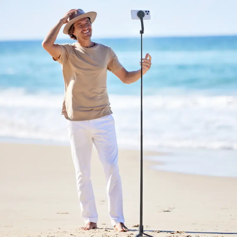 Shiftcam SnapStand Max MagSafe-yhteensopiva 180cm kokoontaitettava Musta - 2928940