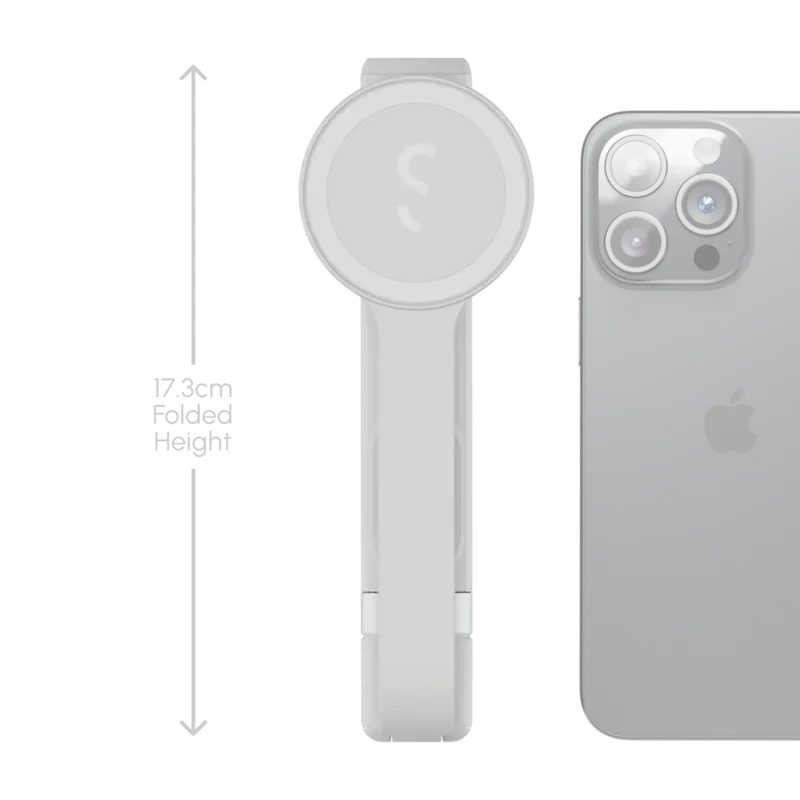 Shiftcam SnapStand Selfie MagSafe-yhteensopiva 78cm kokoontaitettava Greige - 2935195