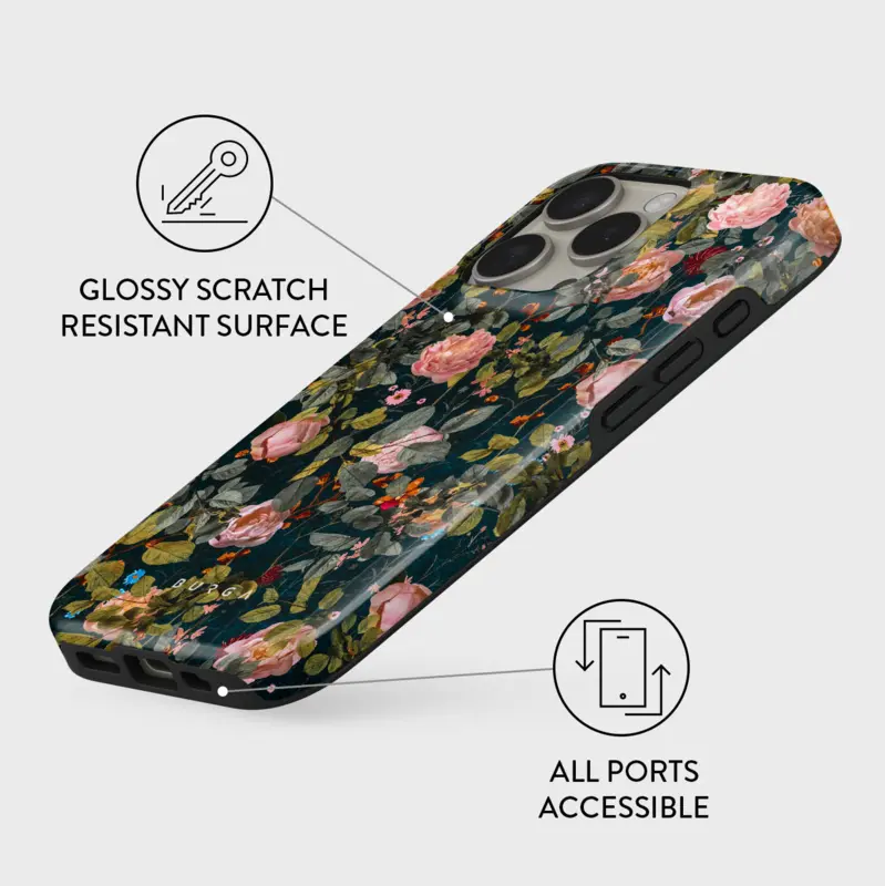 Burga Bloomy Garden - Apple iPhone 16 Tough Suojakuori - 2936996