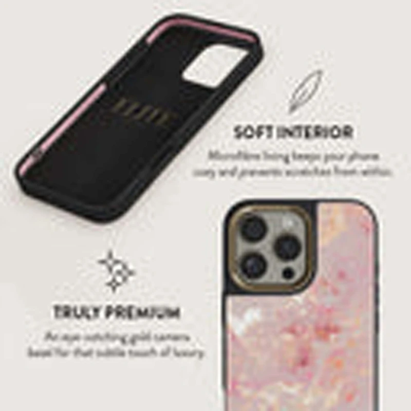 Burga Golden Coral - Apple iPhone 16 Pro Max Suojakuori Elite Magsafe Musta/Kulta - 2937665