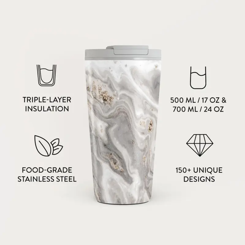 Burga Snowstorm - Termosmuki 500ml Kansi-/Pilli setillä - 2950358