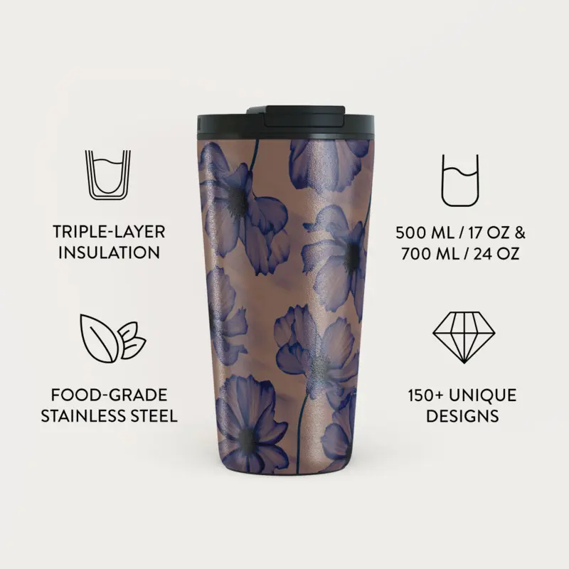 Burga Velvet Night - Termosmuki 500ml Kansi-/Pilli setillä - 2950398