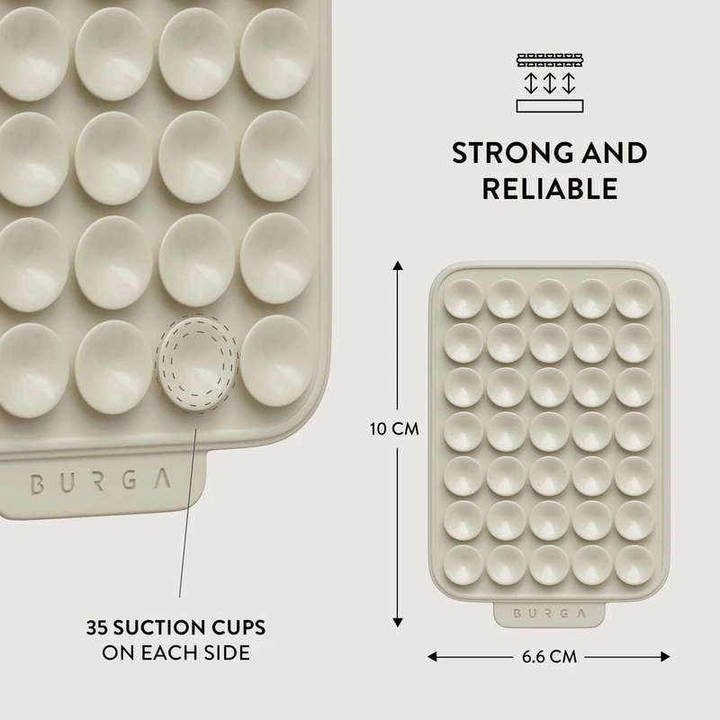 Burga StickPad-Sticky Grip Vaaleanharmaa - 2966119