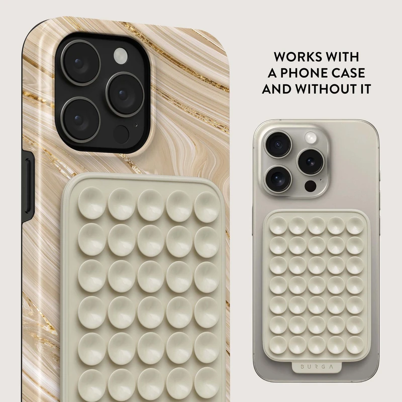 Burga StickPad-Sticky Grip Vaaleanharmaa - 2966119