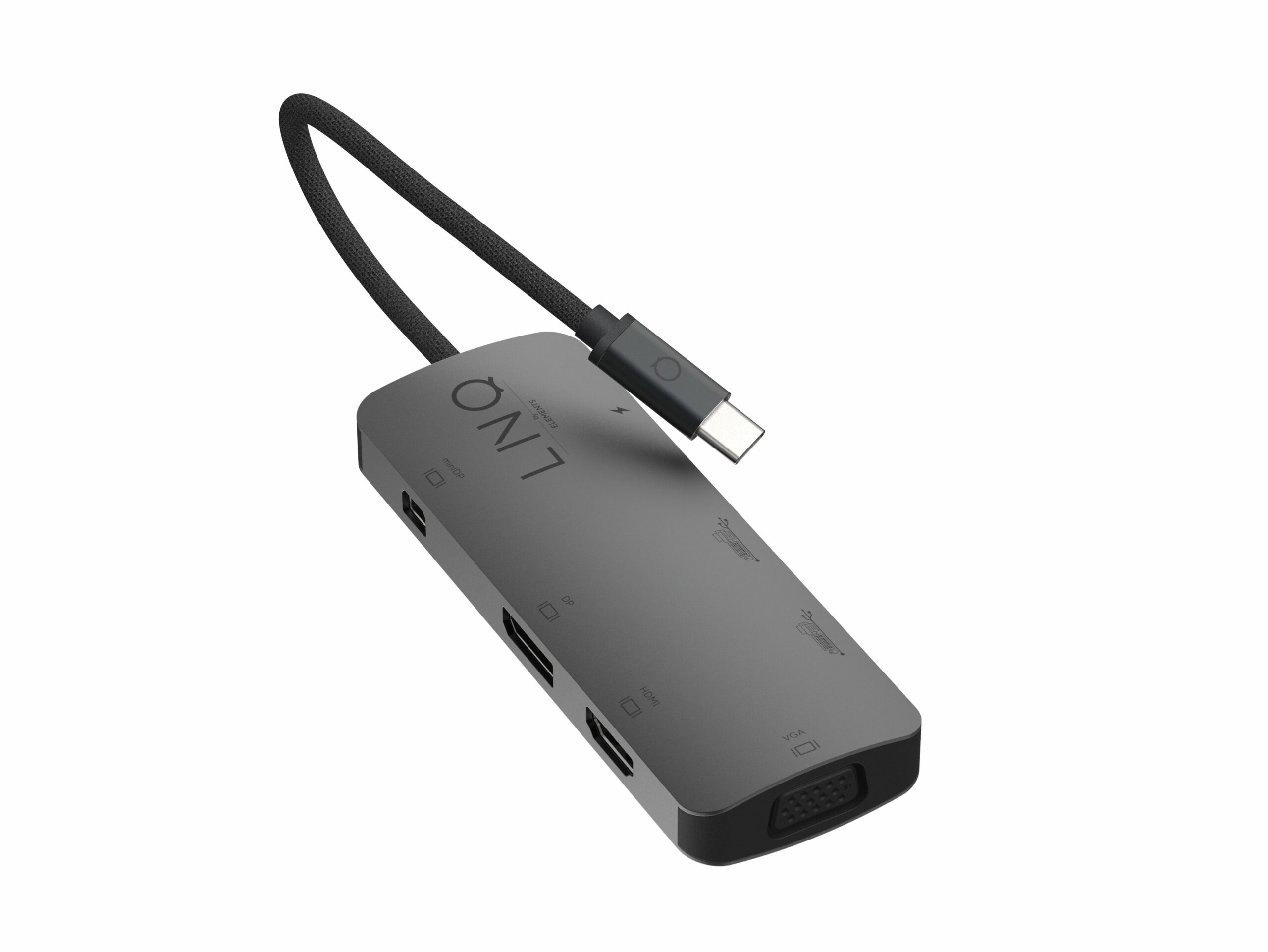 LINQ 7in1 USB-C HDMI-SOVITIN / KOLME NÄYTTÖÄ MST - Cenor